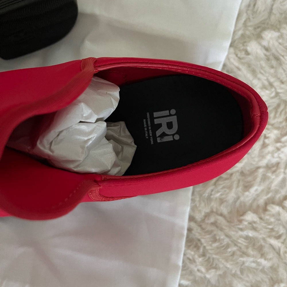 iRi NYC New Wes 1 Red Low Top Sneakers Made in Italy - Picture 6 of 7